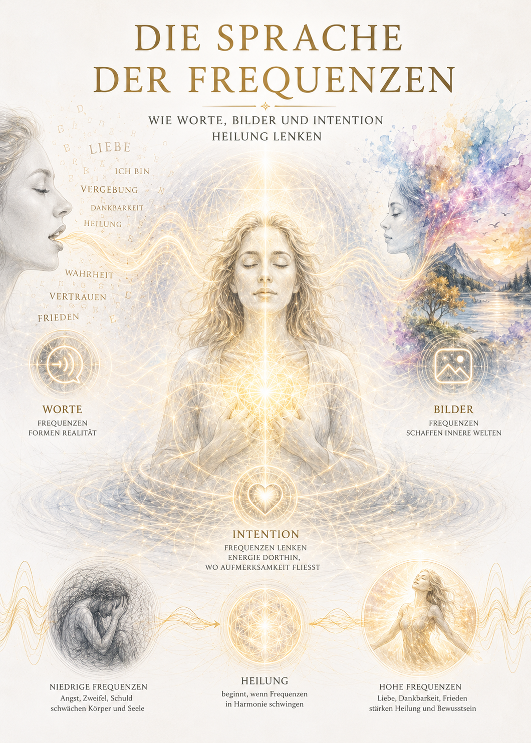 Die Sprache der Frequenzen Wie Worte, Bilder und Intention Information lenken
