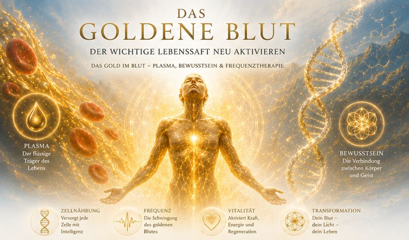 Das Gold im Blut Plasma, Bewusstsein und Frequenztherapie